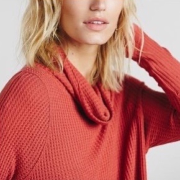 We The Free Drippy Kristina Cowl Neck Waffle Knit - Picture 9 of 9